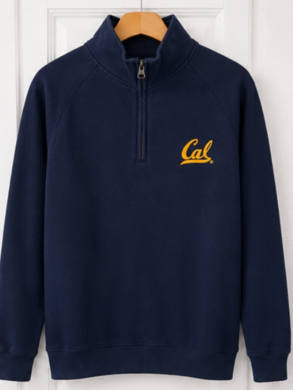 Cal Berkeley Golden Bears Navy Quarter Zip Pullover Sweatshirt Men’s Medium